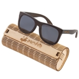 pandoo - Bambus Sonnenbrille mit Brillenetui Unisex