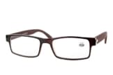 Demel Augenoptik Holz Lesebrille - Hochwertiger Kunststoff Rahmen / modernes Lesehilfen Design / Bügel in Holzoptik mit Federscharnieren / inkl. Einstecketui (Braun, +3.0) -