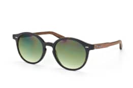 Wood Fellas Solln 10763 havanna/green, Round Sonnenbrillen, Havana